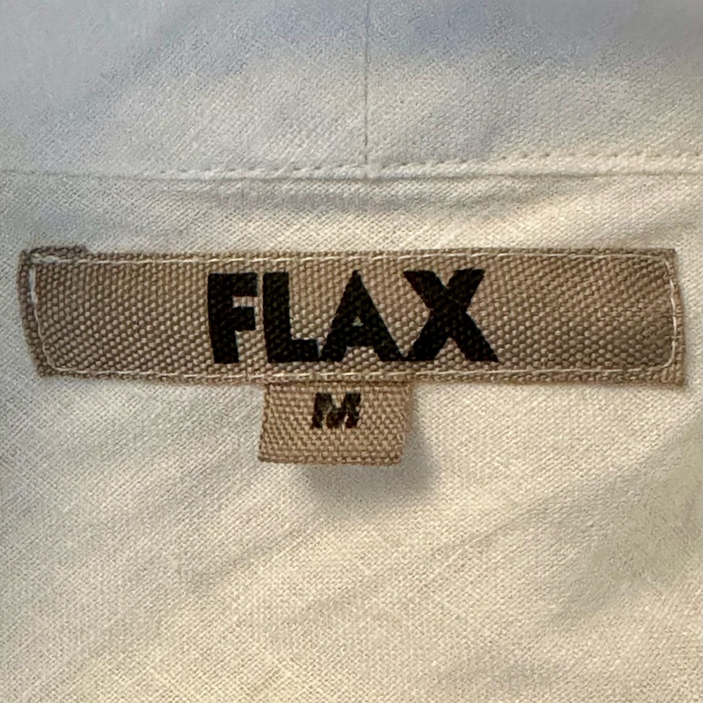 Flax 100% Linen Cardigan Jacket Top Sz M - Picture 6 of 7